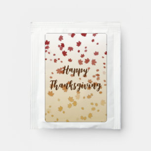 Thanksgiving Maple Leaves Tea Bag Drink Mix