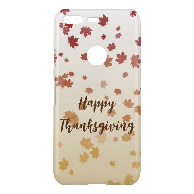 Thanksgiving Maple Leaves Uncommon Google Pixel Case (Back)