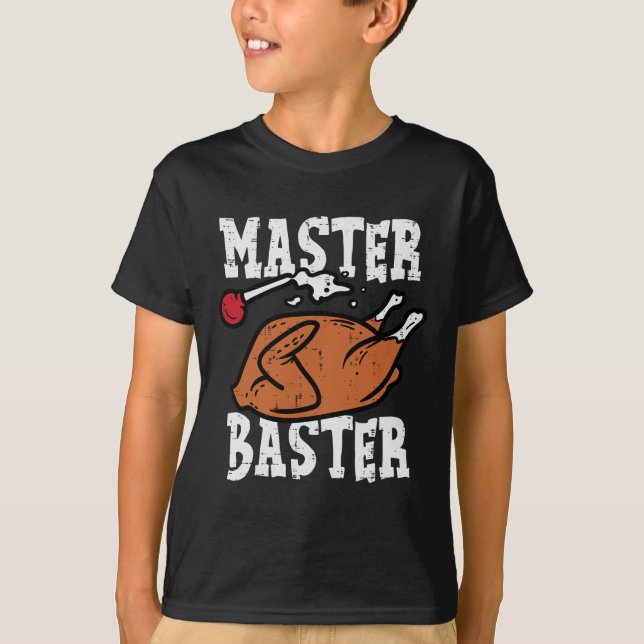 Thanksgiving Master Baster Fun Turkey Day Fall Men T-Shirt (Front)