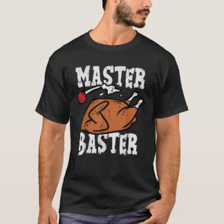 Thanksgiving Master Baster Funny Turkey Day Fall M T-Shirt