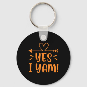 Thanksgiving Matching Couple She's My Sweet Potato Keychain