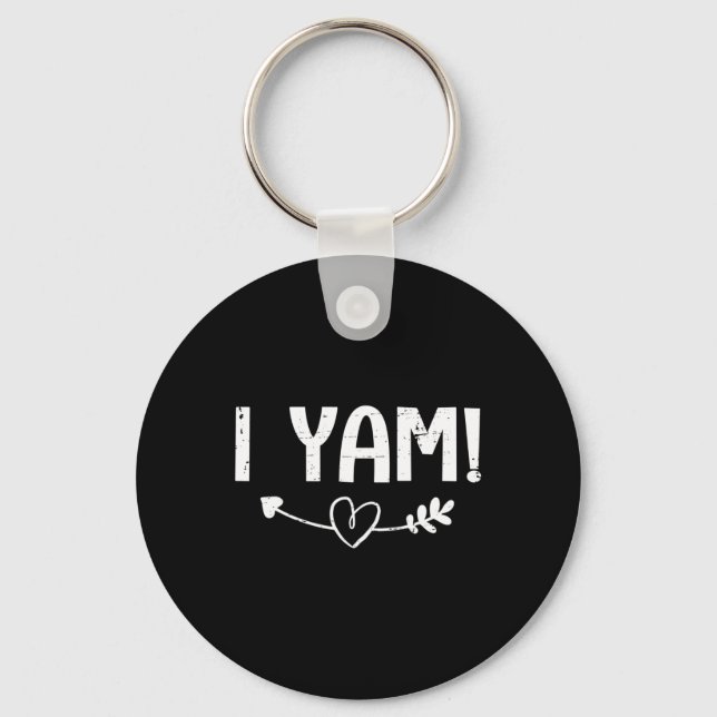 Thanksgiving Matching Couples She's My Sweet Potat Keychain (Front)