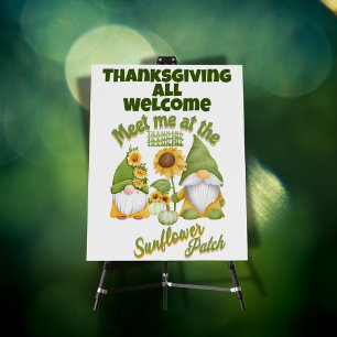 Thanksgiving - Meet me at the sunflower patch Foam Board