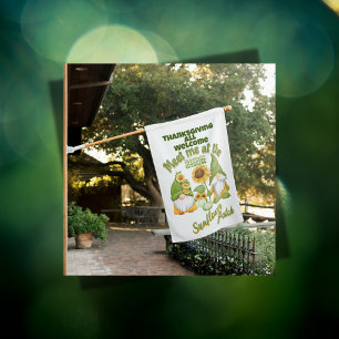 Thanksgiving - Meet me at the sunflower patch House Flag