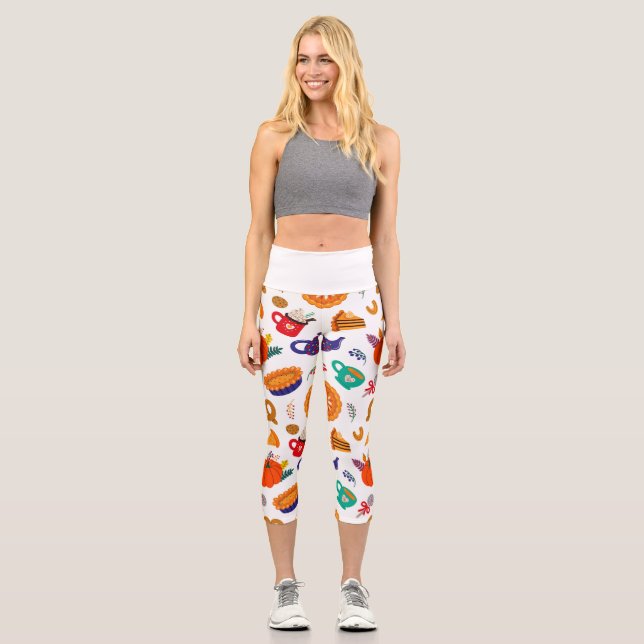 Thanksgiving Meme | Be Thankful For Everything Capri Leggings (Front)