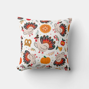 Thanksgiving Meme I Am Happy Because I Am Grateful Throw Pillow