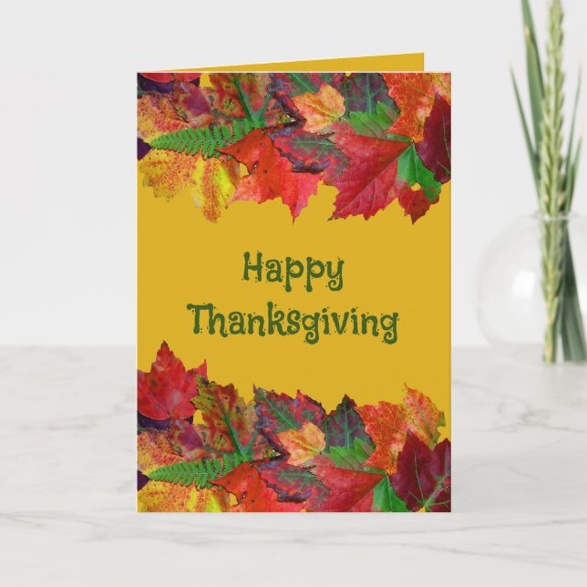 Thanksgiving Message Friendship Card (Front)