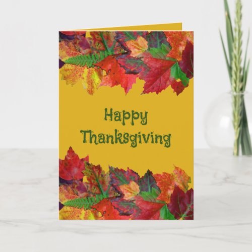 Thanksgiving Message Friendship Card