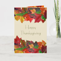 Thanksgiving Message Friendship Card