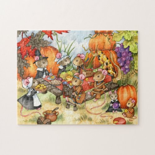 Thanksgiving Mice _ Cute Puzzle