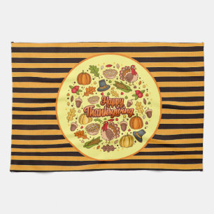 Thanksgiving Modern Beautiful Autumn Collection Kitchen Towel