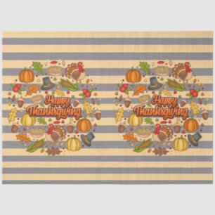 Thanksgiving Modern Beautiful Autumn Collection Tissue Paper