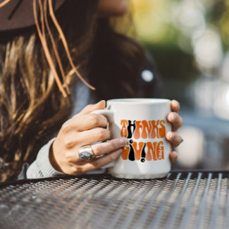 Thanksgiving modern typography Coffee Mug