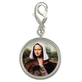 Thanksgiving Mona Lisa Pilgrim with Turkey Charm