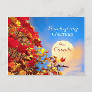 Thanksgiving Morning from Canada Holiday Postcard
