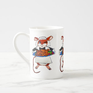 THANKSGIVING MOUSE PILGRIM BONE CHINA MUG