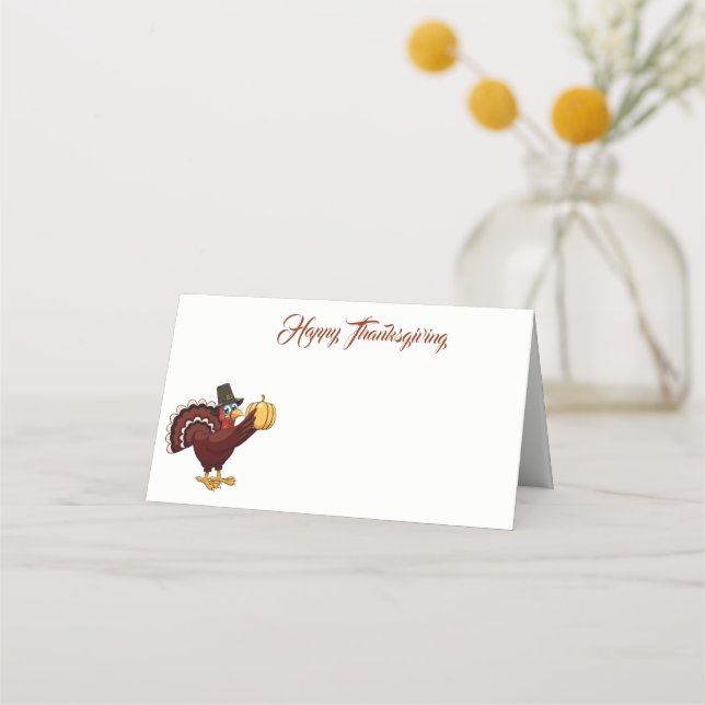Thanksgiving Name Place Card (Front)