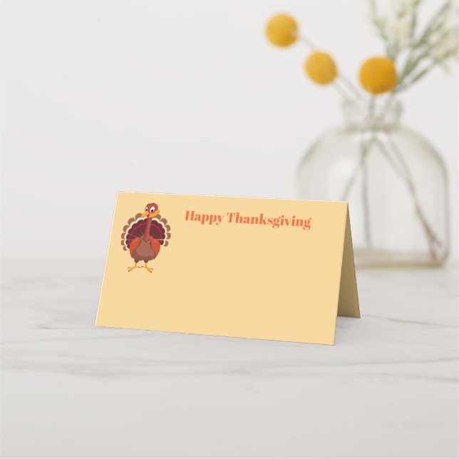 Thanksgiving Name Place Card (Front)