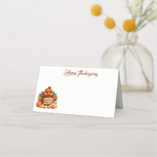 Thanksgiving Name Place Card