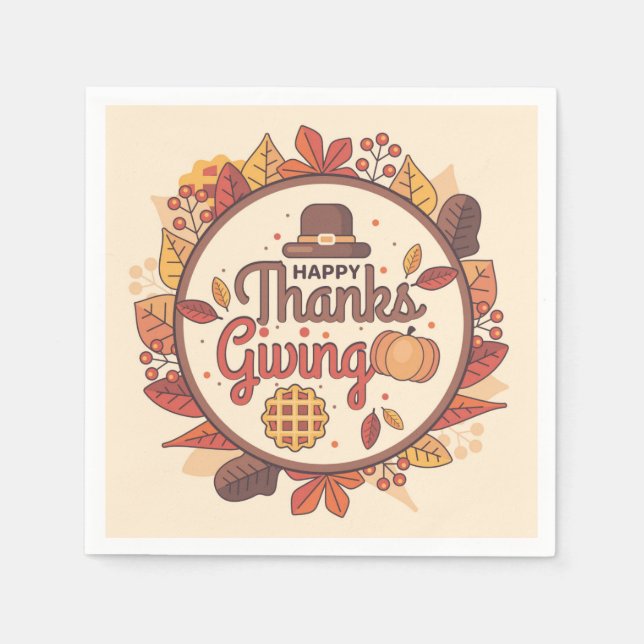 Thanksgiving Napkins (Front)