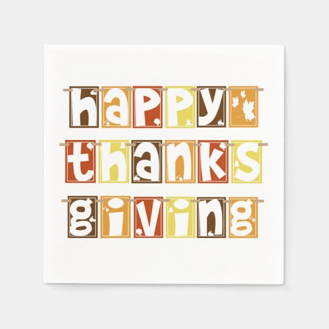 Thanksgiving Napkins (Front)