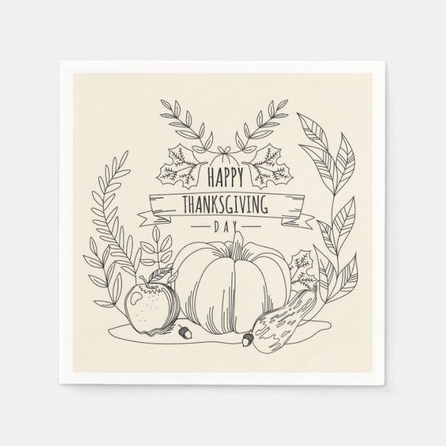 Thanksgiving Napkins (Front)