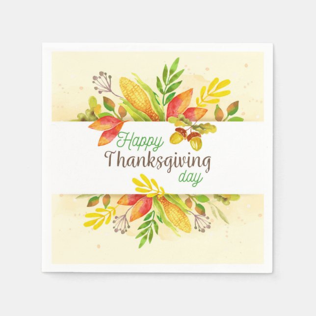 Thanksgiving Napkins (Front)