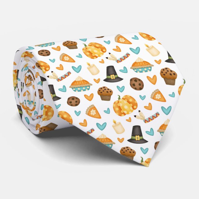 Thanksgiving Neck Tie (Rolled)