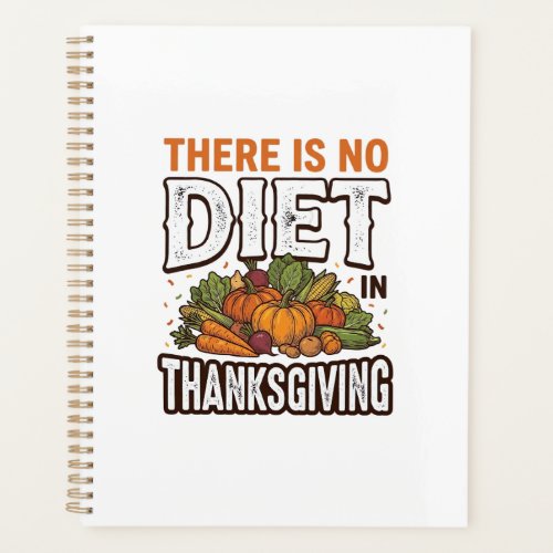 Thanksgiving No Diet Vintage Vegetable Holiday Des Planner