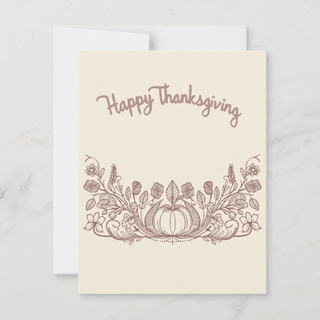 Thanksgiving Note Card (Front)