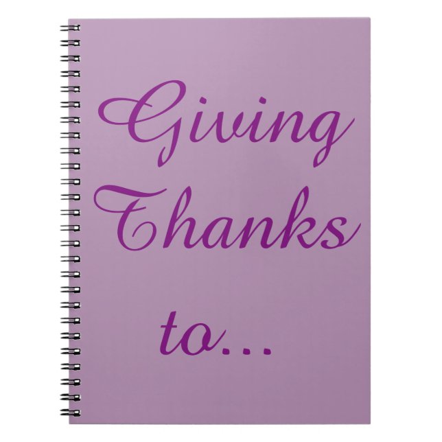 Thanksgiving Notebook (Front)