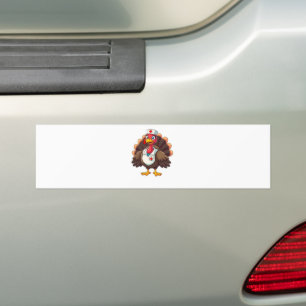 Thanksgiving Nursing Turkey Hospital Medicine Bumper Sticker