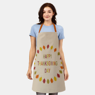 Thanksgiving Oak Leaves Apron