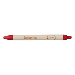 Thanksgiving Oak Leaves Custom Name Pen