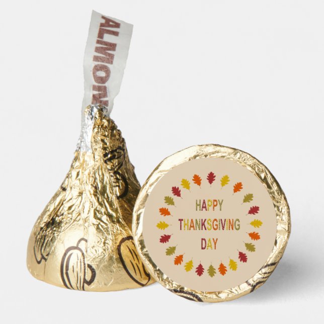 Thanksgiving Oak Leaves Hershey®'s Kisses® (Front)