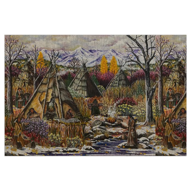 Thanksgiving of the Cayuse Fabric (Fat Quarter)