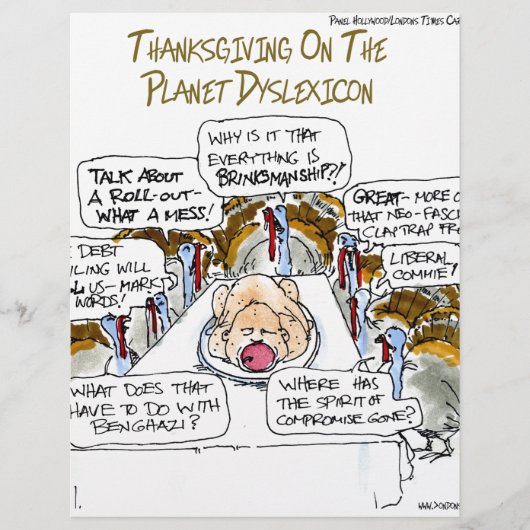 Thanksgiving On Dyslexicon Funny (Front)