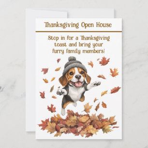 Thanksgiving Open House Invitation   Dog Friendly