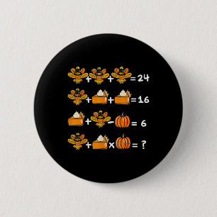 Thanksgiving Order Of Operations Math Teacher Quiz Button