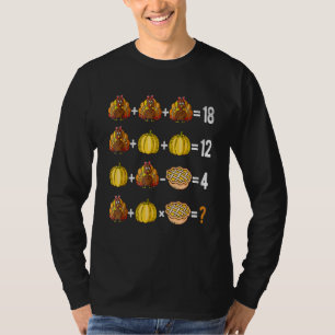 Thanksgiving Order Of Operations Quiz Math Teacher T-Shirt