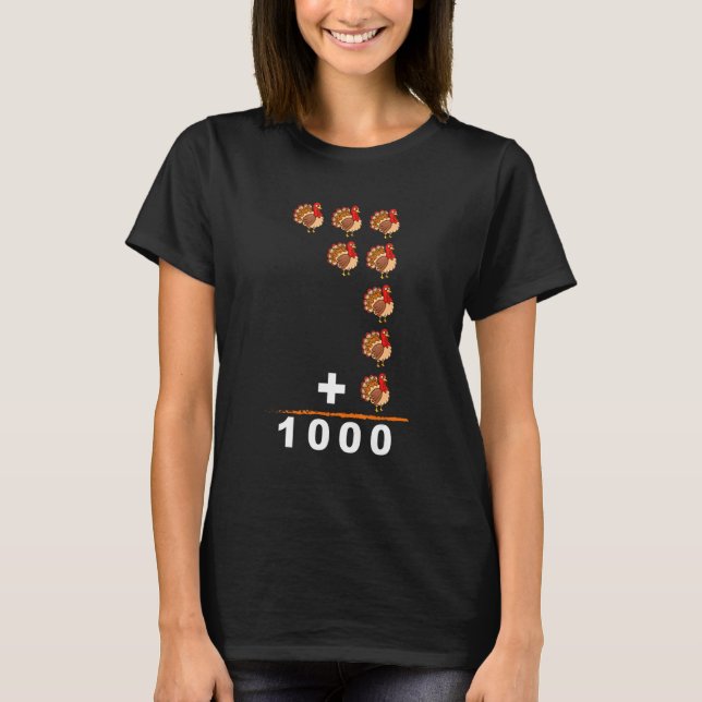 Thanksgiving Order Of Operations Quiz Math Teacher T-Shirt (Front)