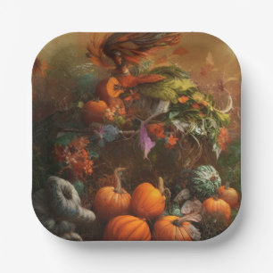 Thanksgiving Painting Paper Plates