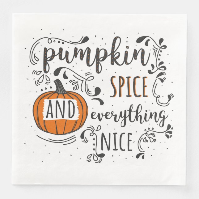 Thanksgiving Paper Dinner Napkins (Front)