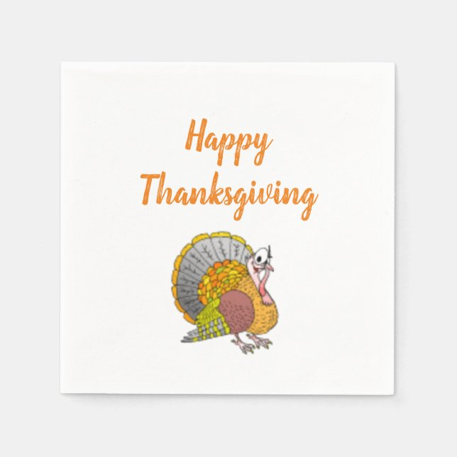 Thanksgiving Paper Napkin (Front)