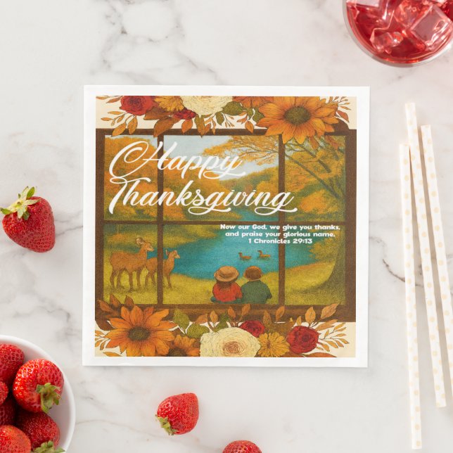 Thanksgiving Paper Napkin (Insitu)