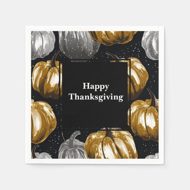 Thanksgiving Paper Napkins  (Front)
