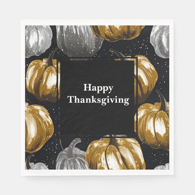 Thanksgiving Paper Napkins  (Front)