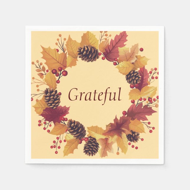 Thanksgiving paper  napkins (Front)