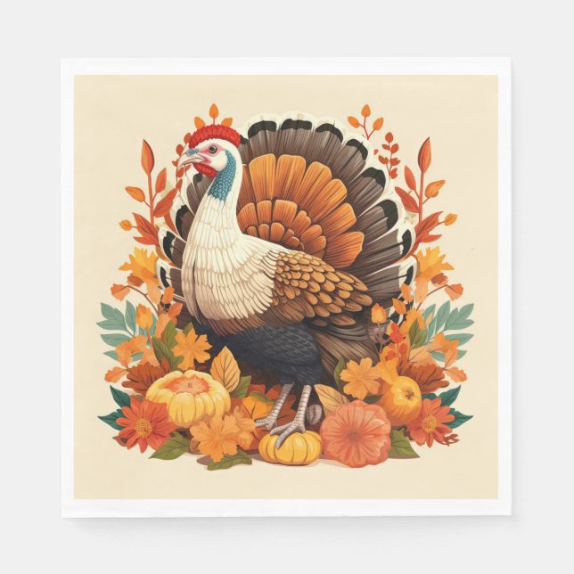 Thanksgiving Paper Napkins  (Front)