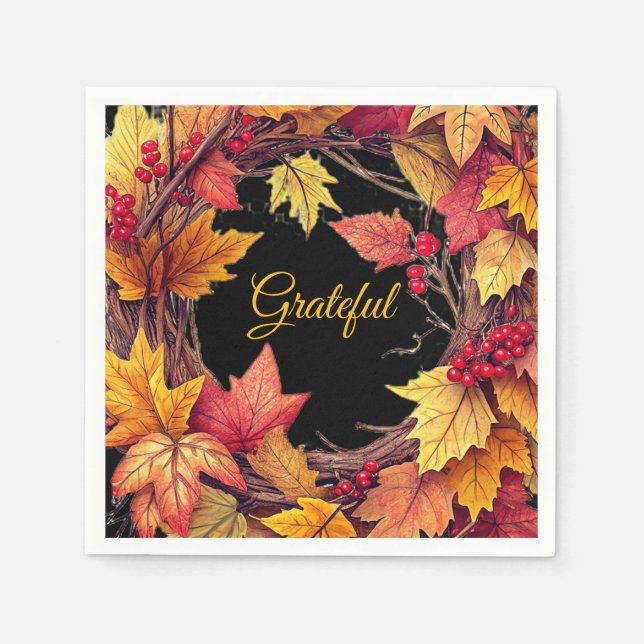 Thanksgiving paper  napkins (Front)